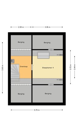 Floorplan - Koninginneweg 216, 2411 XX Bodegraven